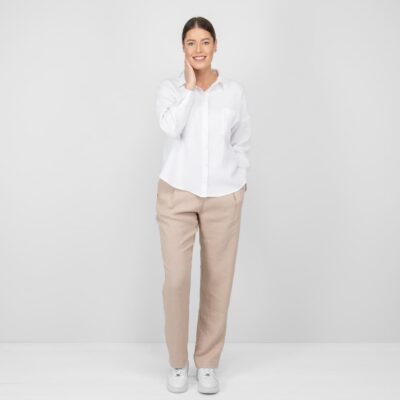 white linen shirt blouse washed