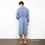ARAS LIN Bathrobe blue