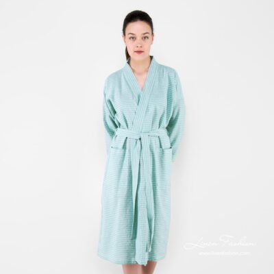 MARY Bathrobe light green 6 Light green womens bathrobe, mary.
