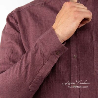 ANDY Shirt cherry 9 ANDY cherry linen shirt sleeve