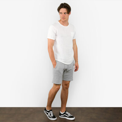 WINDO T-shirt white 6 Simple white linen men's shirt, optical white