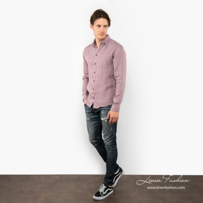 SIR Shirt violet 6 SIR violet linen shirt full size