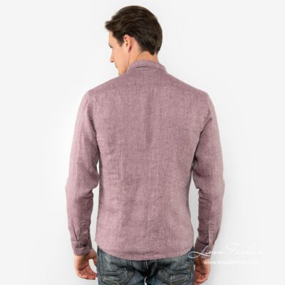 SIR Shirt violet 8 SIR violet linen shirt back side