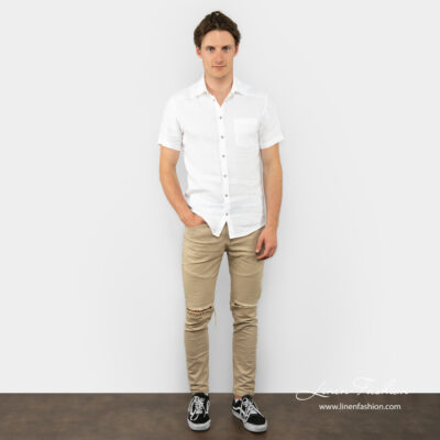 CORTO Shirt white 7 CORTO white linen shirt full size