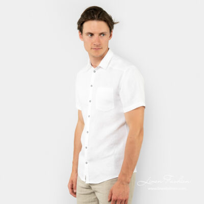 CORTO Shirt white 8 CORTO white linen shirt sleeves