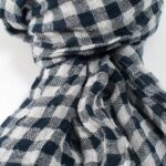 FINO Shawl blue checked