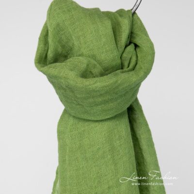 HALE Shawl green 4 HALE lime green scarf