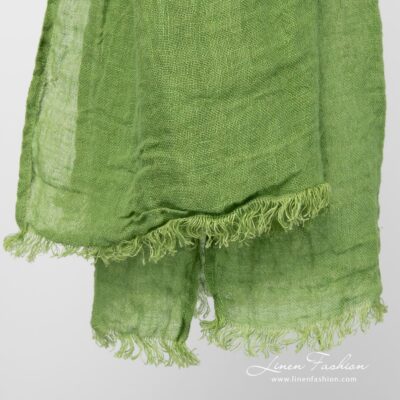 HALE Shawl green 6 HALE lime green scarf bottom