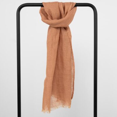 FINO Shawl light brown 4 Light brown linen shawl