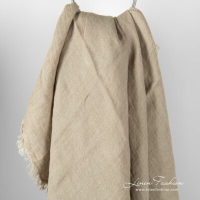 BAVARIA Scarf brownish 5 Brownish linen scarf.