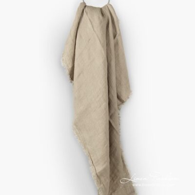 BAVARIA Scarf brownish 6 Linen scarf in brownish grey.