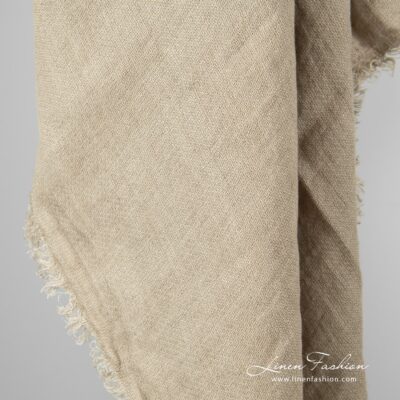 BAVARIA Scarf brownish 7 100% linen scarf in brownish grey color.