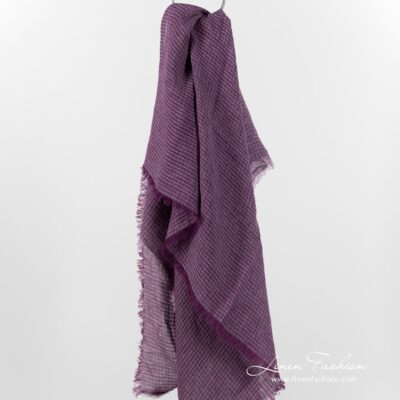 MARE Scarf violet 5 MARE violet linen scarf