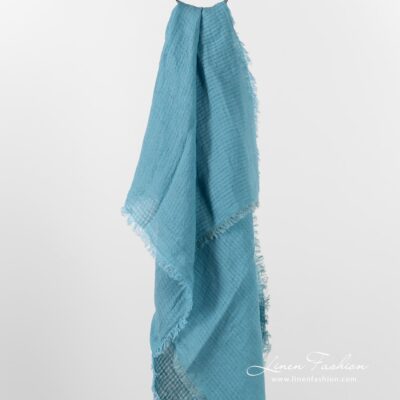 MARE Scarf blue 5 MARE blue linen scarf