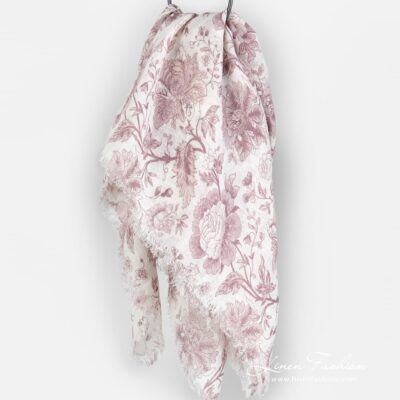 GARDENIA Scarf rosy 5 GARDENIA scarf in rosy colour.