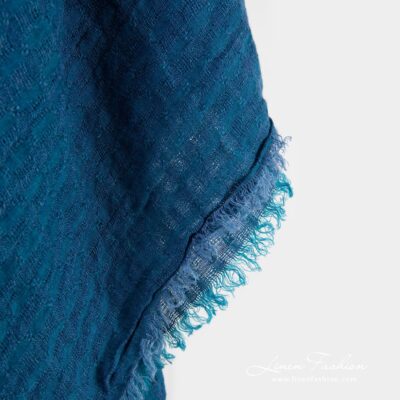 GALAXY Scarf blue 7 GALAXY blue 100% linen scarf