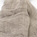 FINO Shawl natural linen with twisted fringes