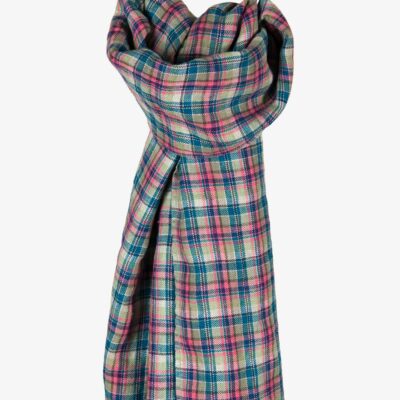 FORUM Shawl checked 4 FORUM checked linen shawl