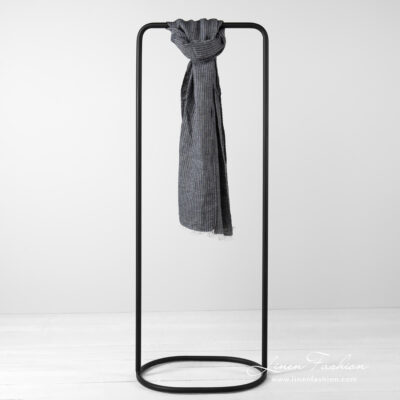DANDI Shawl black 6 striped black shawl.