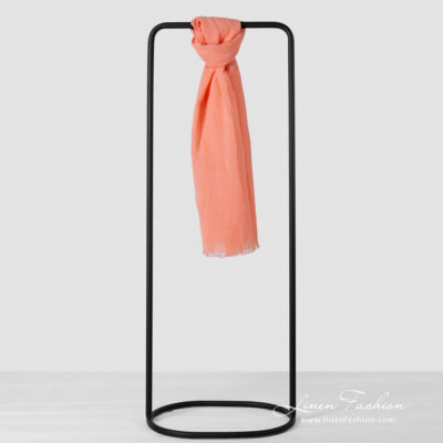 ZOLA Shawl peach 6 Linen cotton peach shawl.