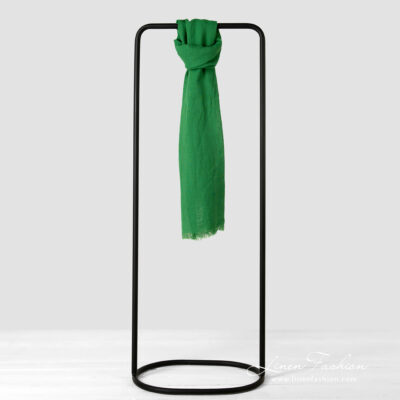 Linen cotton green shawl.