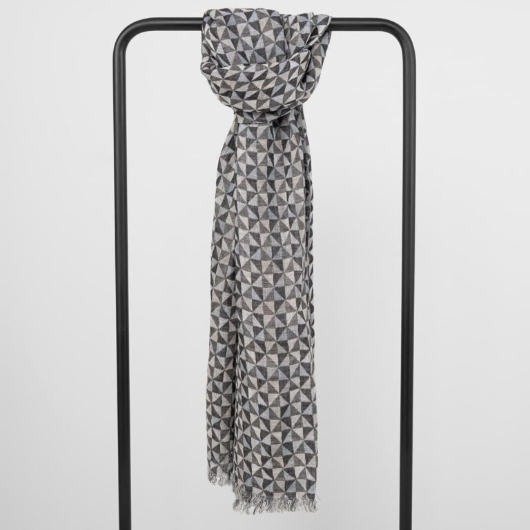 Grey linen shawl
