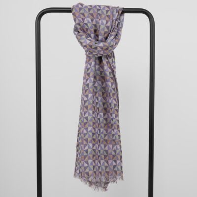 Violet linen shawl