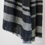 BUGA Shawl blue checked