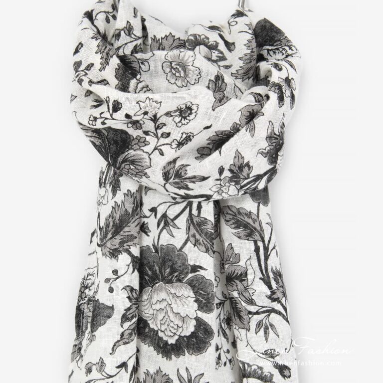 GARDENIA shawl black.