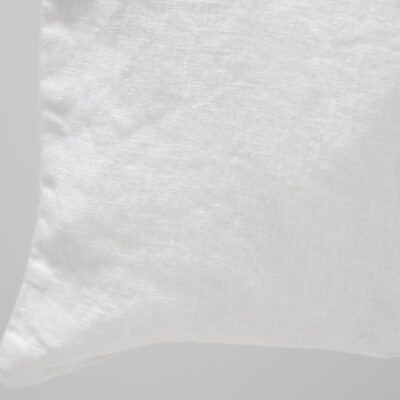 white washed linen bag with handles