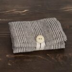 SAGA Tote bag grey striped