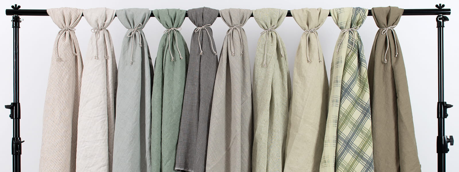 Greenish fabrics from collection Autumn/Winter 2023/2024