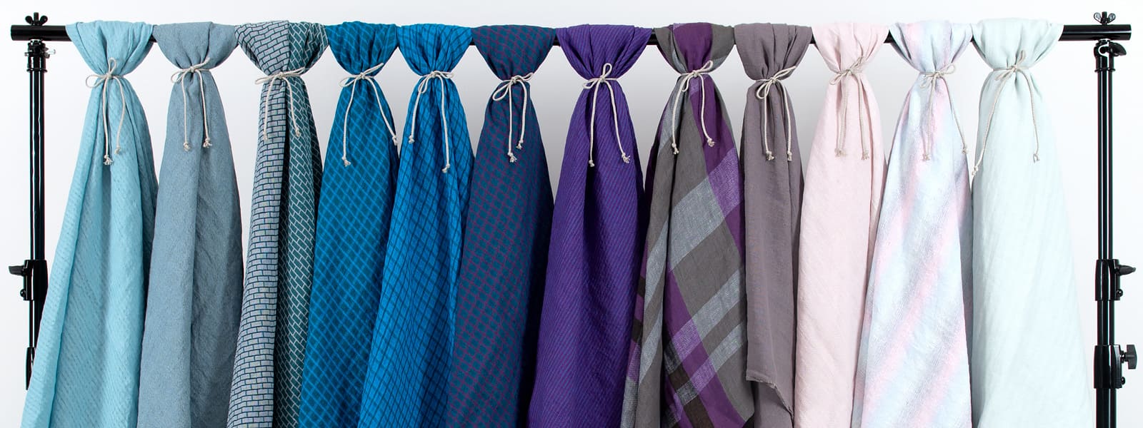 Blue and violet fabrics from collection Autumn/Winter 2023/2024