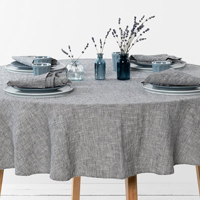 Linen Round and Oval Tablecloths