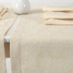 FLORA Table runner cream