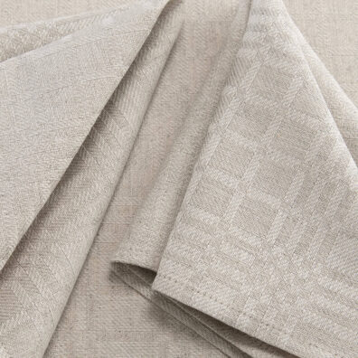 Beige linen cotton napkin, twill
