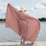 CUBA Beach towel red striped