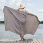 CUBA Beach towel striped violet