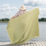 MADEIRA Beach towel light green