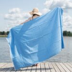 MADEIRA Beach towel light blue