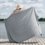 BOKA Beach towel blue-grey
