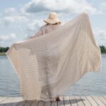ANTALYA Beach towel pink checks