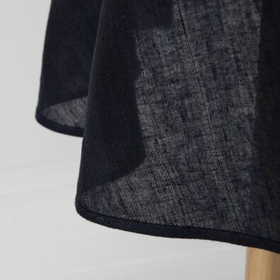 round/oval black-blue tablecloth, dobby and plain weave