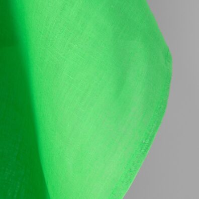 Linen fabric plain neon green, pure linen