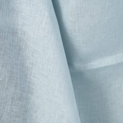 Linen fabric plain pale green, 150cm width
