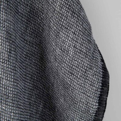 Washed linen fabric back and white waffle, specially washed softened fabric