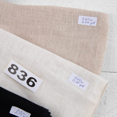 Linen Fabric Cuts, Set No. 836