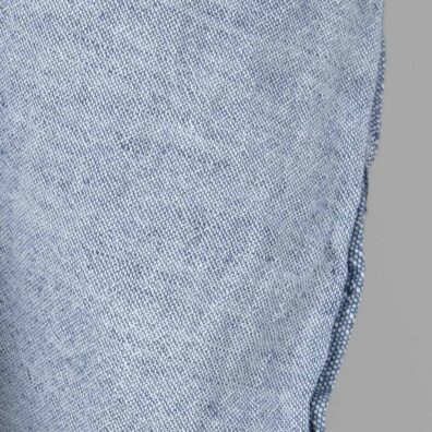 Wide washed linen cotton fabric white and blue mix, specially washed