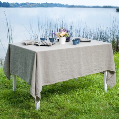 GAMMA Tablecloth natural linen 4 Natural linen tablecloth