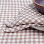 VICHY Tablecloth brownish